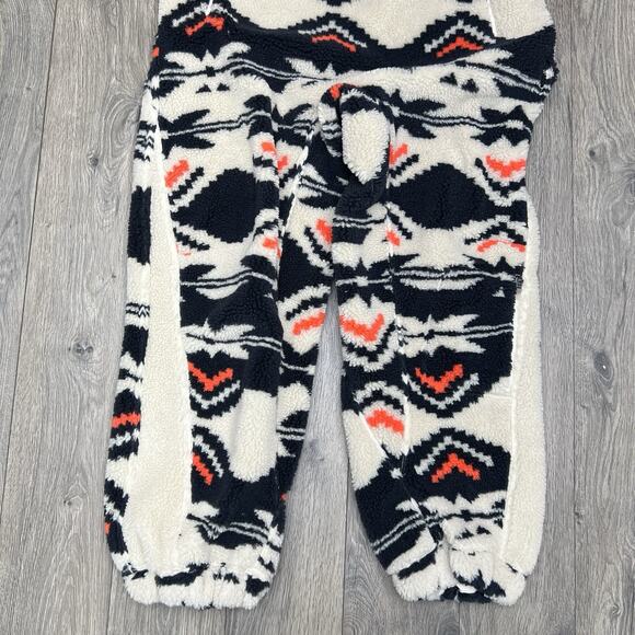 Free People Snow Bib Sz Medium Womens Black White Hit The Slopes Printed - Picture 9 of 15